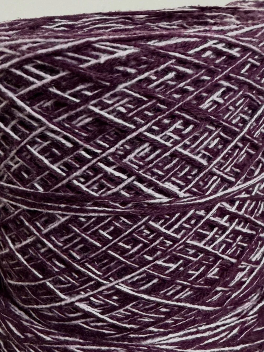 Reclaimed Cotton Blend DK Yarn 1118 Yds Eggplant Marl 488g (4 Cakes)